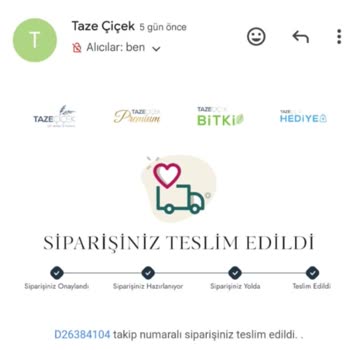 Taze Çiçek (tazecicek.com) Ödemesini Yaptığım Ürün Teslim Edilmedi, Teslim Edildi Bilgisi Verildi