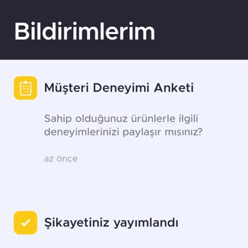 Şikayetvar Şikayetimle İlgili Memnuniyet Anketini İstiyorum