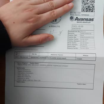 Avansas Kontrol Edilmeden Gönderilen Yırtık Klasör