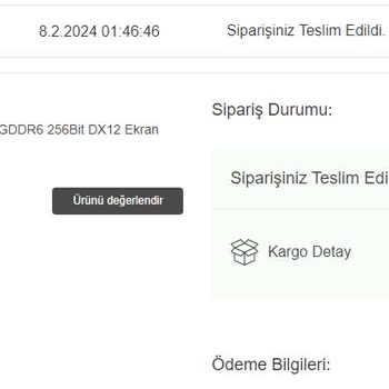 Vatan Bilgisayar İkinci El Ürün Gönderiyor