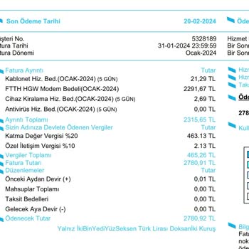 Kablo Net İade Alınan Modemin Ücretini Faturalandırdı