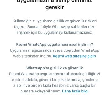 WhatsApp Resmi WhatsApp'a Giriş Yapamıyorum