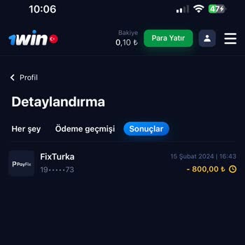 1win Sitesi Para Çekme Sorunu