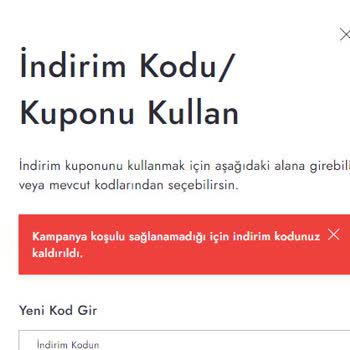 Boyner İndirim Kuponu Kaybolması