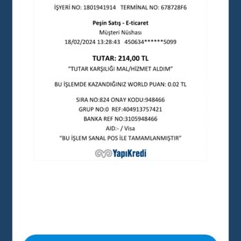 Yemeksepeti Habersiz Yemek Siparişi