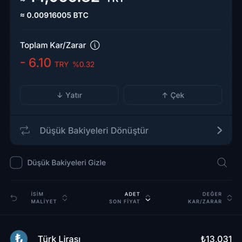 BTCTURK Param İşlemde Diyor Ama Düzeltemiyorum