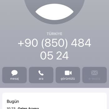 +90 (850) 484 05 24 Türk Telekom Diyerek Arıyorlar