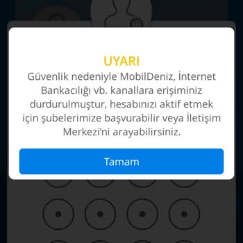 Denizbank Hesaba Giriş Yapılamıyor