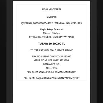 İnovapin Haksız Kazanç İade Talebim