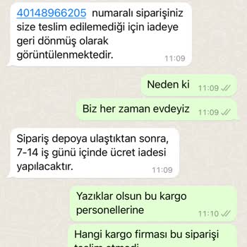 Scotty Kargo Personelin Bershka Siparişimi Teslim Etmemesi