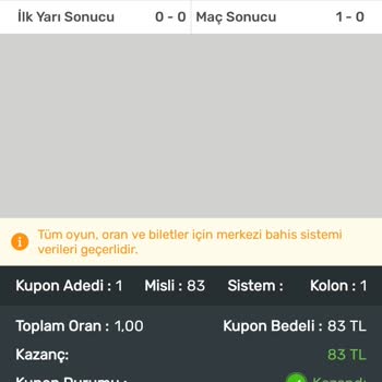 İddaa 1 Orandan Paramı Geri İade Etmeye Kalkıyor