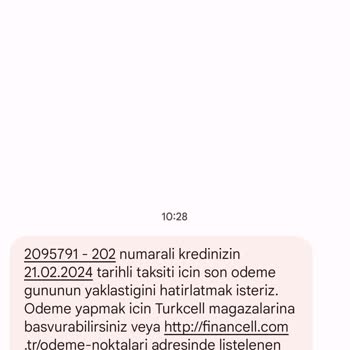 Turkcell/financell Ödeme Sorunu Acil Yardım