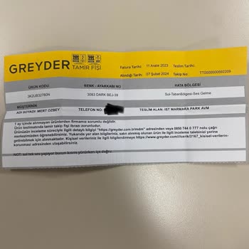 Marmara Park Greyder'den Alınan Botun Tabanından Ses Gelmesi Sorunu