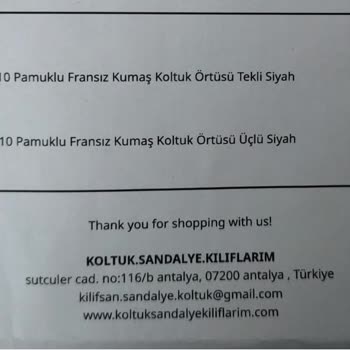 Koltuksandalyekiliflarim.com İade Ettiğim Ürünün Ücreti Göndermiyorlar