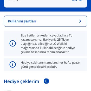LC Waikiki Hediye Çeki Gelmedi