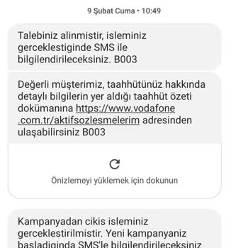 Vodafone İzinsiz Tarife Değişikliği
