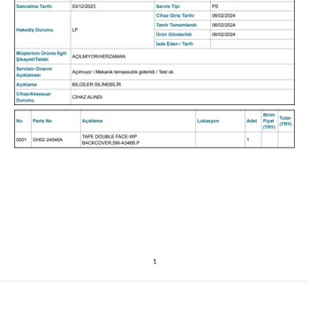 Samsung A34 Marka Cep Telefonu Hatası
