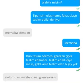 Çiçek Sepeti Ürün Teslim Edilmemesi. Ücret İadesi Yapılmaması.