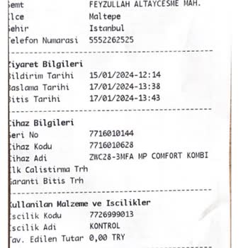 Bosch Kombi Bakımı Mağduriyeti Ve İade Talebi