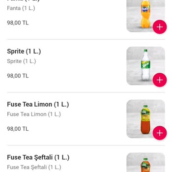 Domino's Pizza Uçuk İçecek Fiyatları
