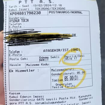 PTT Kargo Fazla Kargo Ücreti Alındı
