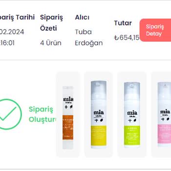 Mia Klinika Gönderilmeyen Sipariş Hk.