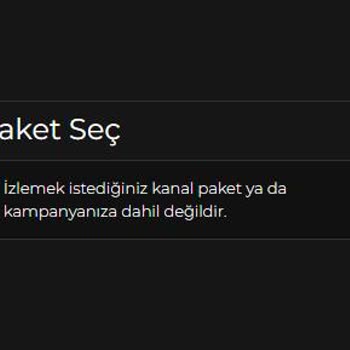 Digiturk Hediye Paket Kullandırmama