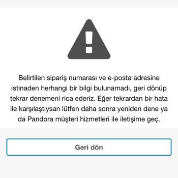 Pandora Mücevher Pandoranın İade Politikası
