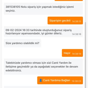 Migros Extra Sipariş Teslim Edememe