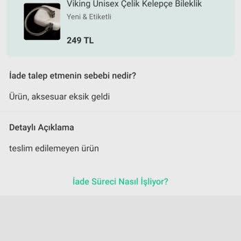 Seit Dezember verlorenes Viking-Armband durch Aras Kargo