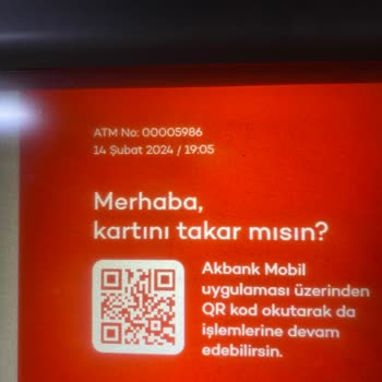 Akbank ATM'den Para Yatırma