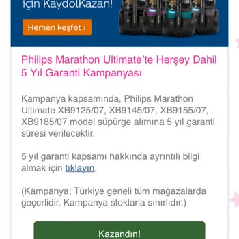 PHILIPS Ev Aletleri Philips Kaydol Kazan Garanti Karşılamıyor!