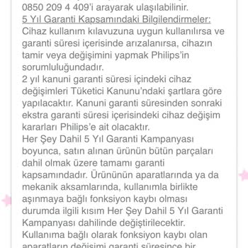 PHILIPS Ev Aletleri Philips Kaydol Kazan Garanti Karşılamıyor!