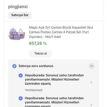 Hepsiburada 20 Gün Bekletilen Çanta Siparişi Ve İlgisiz Satıcı