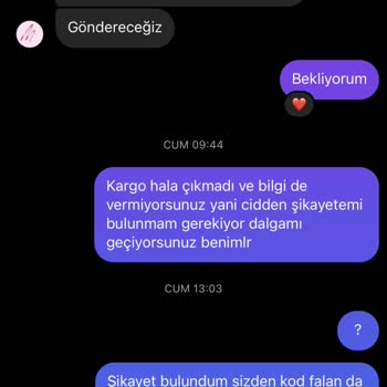By Merve Kaya Sipariş Vereli 3 Hafta Oldu Ürün Elime Ulaşmadı Ve İadem Yapılmadı