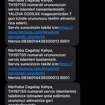 Teknosa Robot Süpürge Servis Sorunu