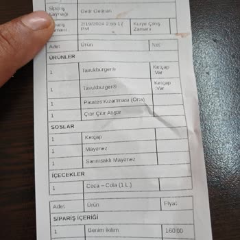 Getir Yemek Eksik Ürün Getirmiyor