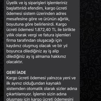 Hasret İle Paketleme Paramı İade Et