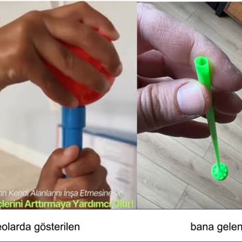 Kide (kide.com.tr) Kale Yapı Setinin Reklam Videosu İle Gönderilen Ürün Aynı Değil!