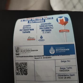 İBB - İstanbul Büyükşehir Belediyesi Engelli Su Faturası