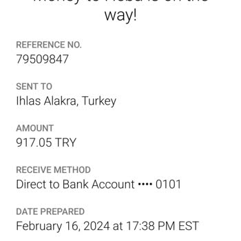 Moneygram Para Hesapta Görünmemektedir
