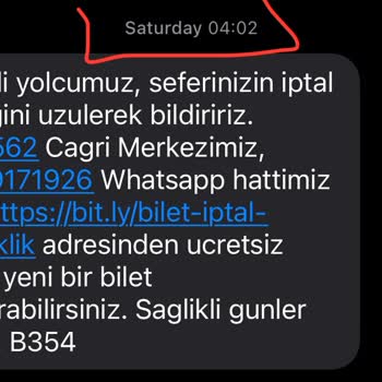 Kamil Koç 15dk Kala Otobüsü İptal Etti