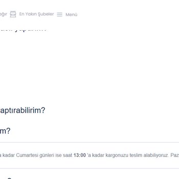 Aras Kargo Çalışma Saati Hakkında Yanlış Bilgilendirme