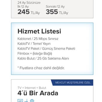 Kablo TV TÜRKSAT Kablo Müşteriye Verdiği Değer