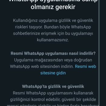 WhatsApp'a Giriş Yapamıyorum