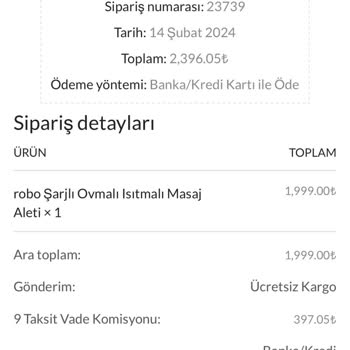 Robo Siparişimi Göndermedi!