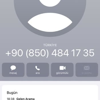 0850 484 17 35 Ev İnterneti Taahhüt Bitiş Uyarısı Şüphesi