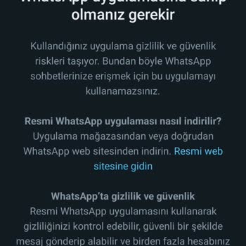 WhatsApp'a Giremiyorum Sorun Oluyor