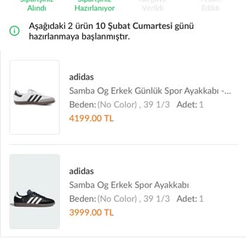 Koray Spor Siparişimi İptal Etmiyor