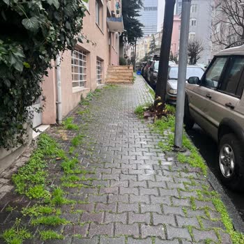 Şişli Belediyesi Kaldırım İnişi Araba Park Engeli